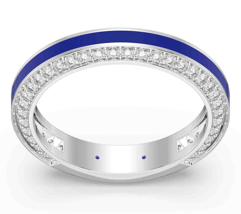 Vida Lab Diamonds Created Royal Blue Band Ring,Sterling — View 4