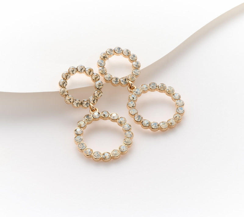 Joan Rivers Red Carpet Double Crystal Drop Earring — View 12