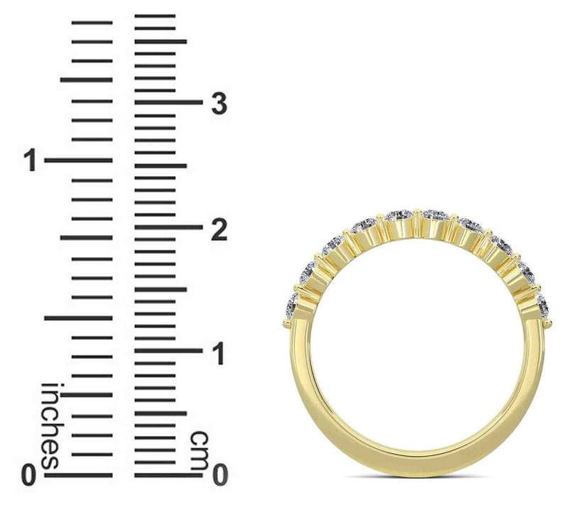 Vida Lab Diamon ds 0.50 cttw Ta nya Half Eterni ty Band Ring, 1 — View 6