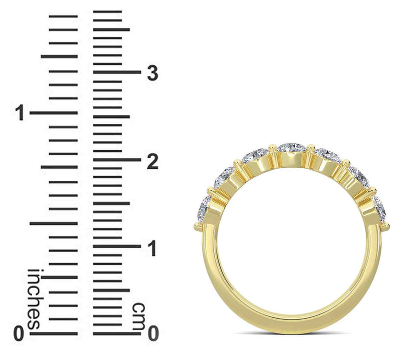Vida Lab Diamonds 1.00 cttw Tanya Half EternityBand Ring, 14K — View 6