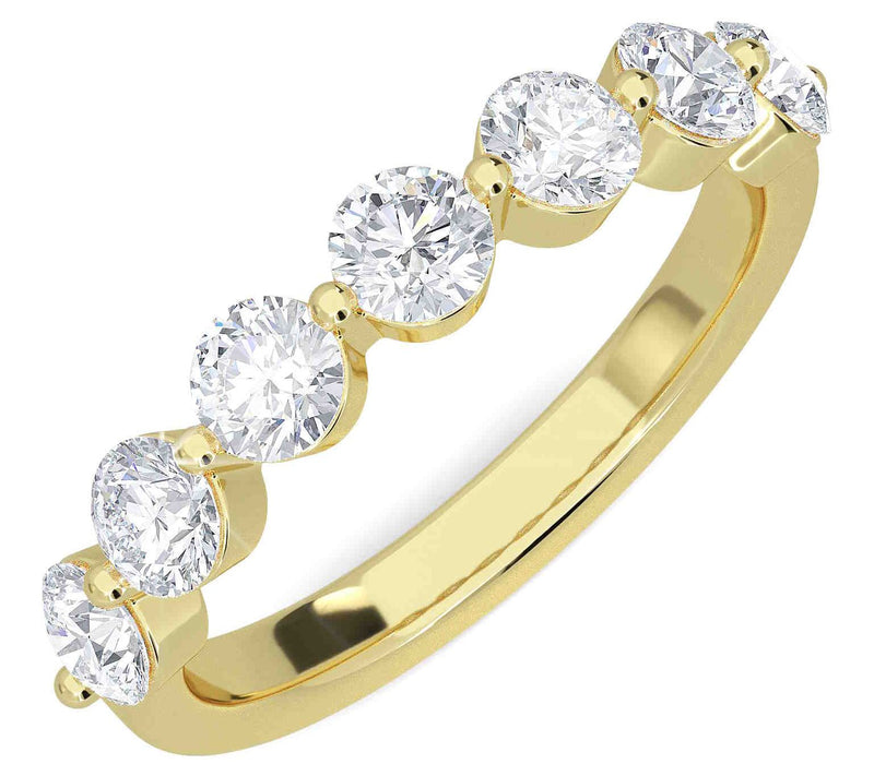 Vida Lab Diamonds 1.00 cttw Tanya Half EternityBand Ring, 14K — View 3