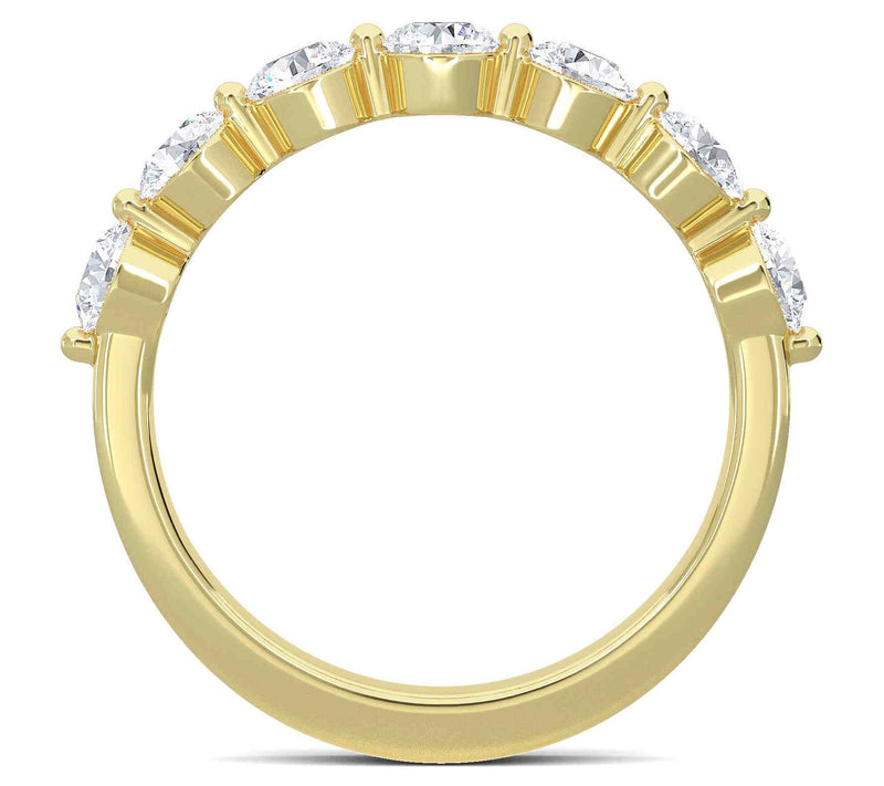 Vida Lab Diamonds 1.00 cttw Tanya Half EternityBand Ring, 14K — View 4
