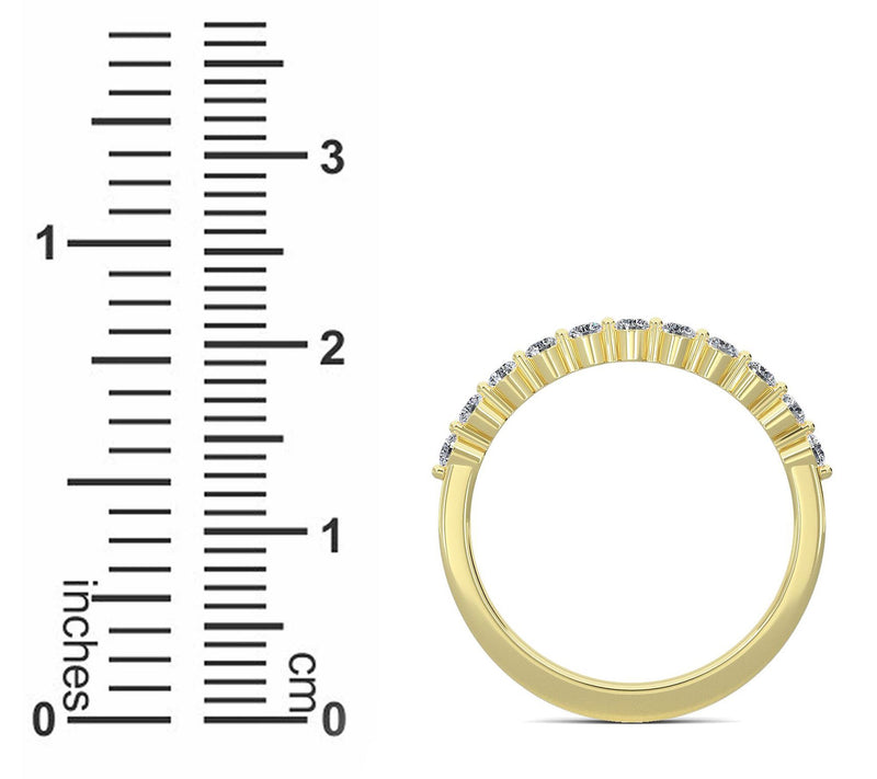 Vida Lab Diamonds Tanya 0.30 cttw Lab GrownBand Ring, 14K — View 6