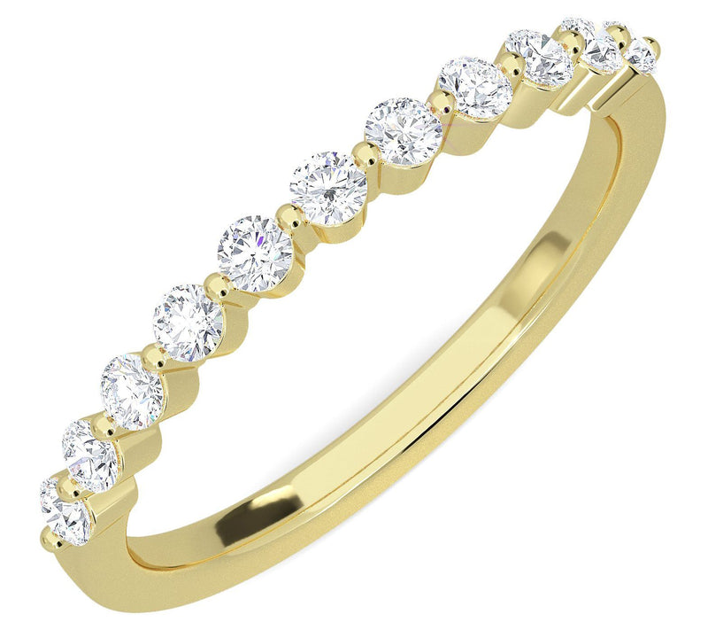 Vida Lab Diamonds Tanya 0.30 cttw Lab GrownBand Ring, 14K — View 3
