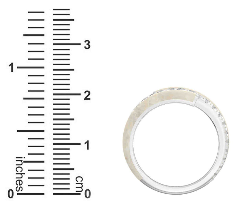 Vida Lab Diamonds Ceramic Chic Gold Double WrapRing, Sterling — View 5