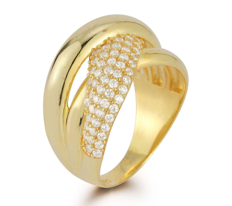 Sterlina Silver Pave Highway Ring, Sterling — View 2