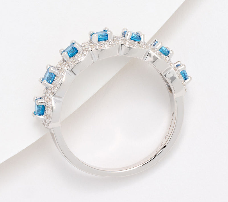 Diamonique x Kathy Levine Harmony Halo Ring, Sterling Silver — View 11