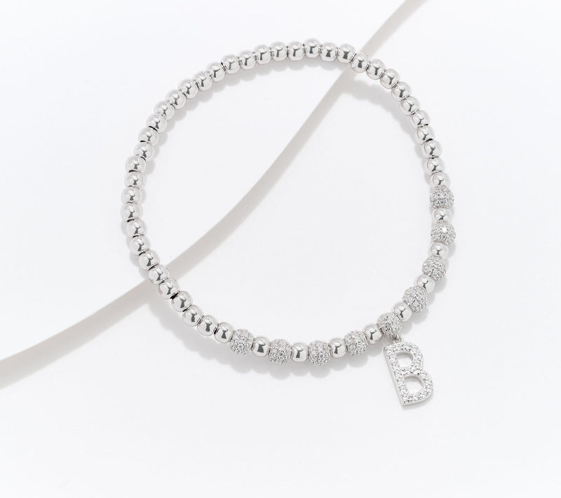 Diamonique x Kathy Levine Name Fame Bracelet, Sterling Silver — View 29