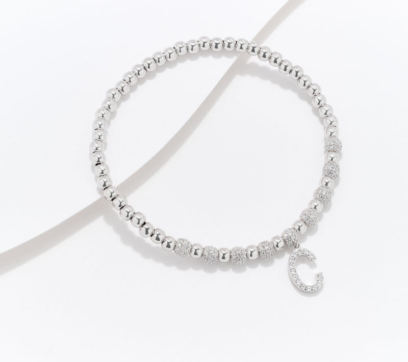 Diamonique x Kathy Levine Name Fame Bracelet, Sterling Silver — View 30