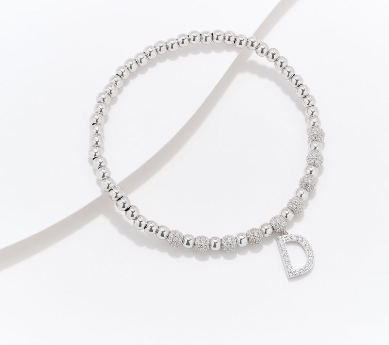 Diamonique x Kathy Levine Name Fame Bracelet, Sterling Silver — View 31