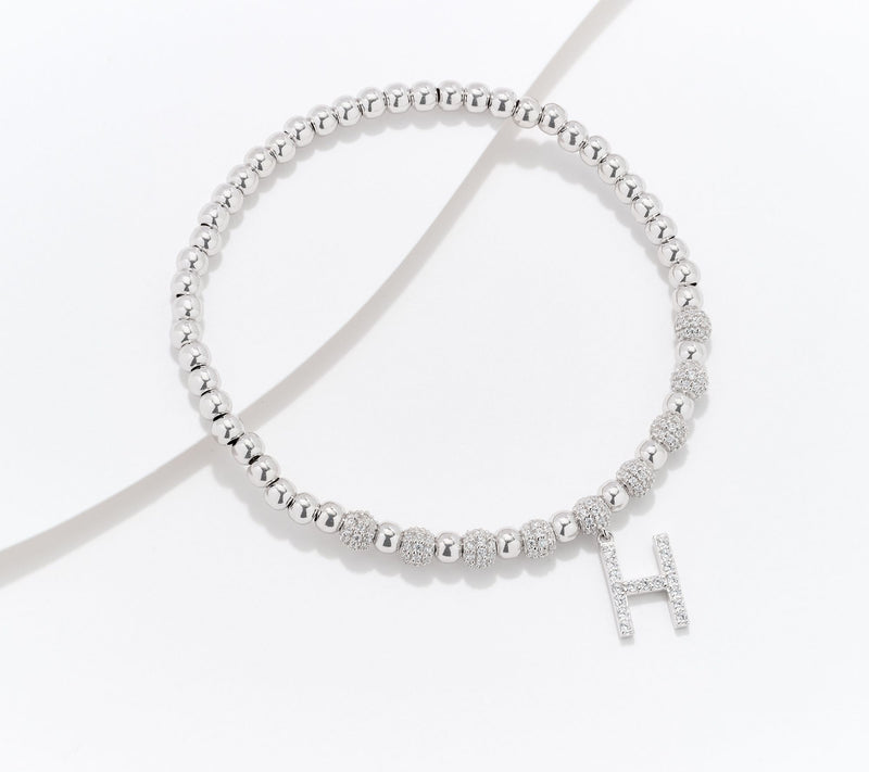Diamonique x Kathy Levine Name Fame Bracelet, Sterling Silver — View 34