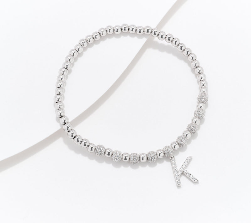 Diamonique x Kathy Levine Name Fame Bracelet, Sterling Silver — View 36