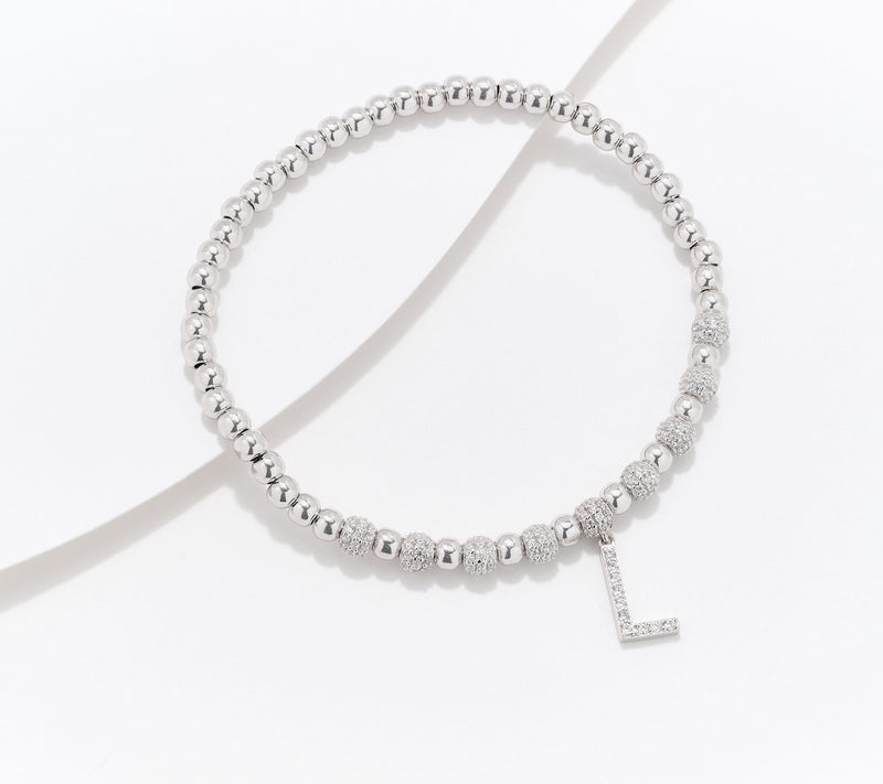 Diamonique x Kathy Levine Name Fame Bracelet, Sterling Silver — View 37