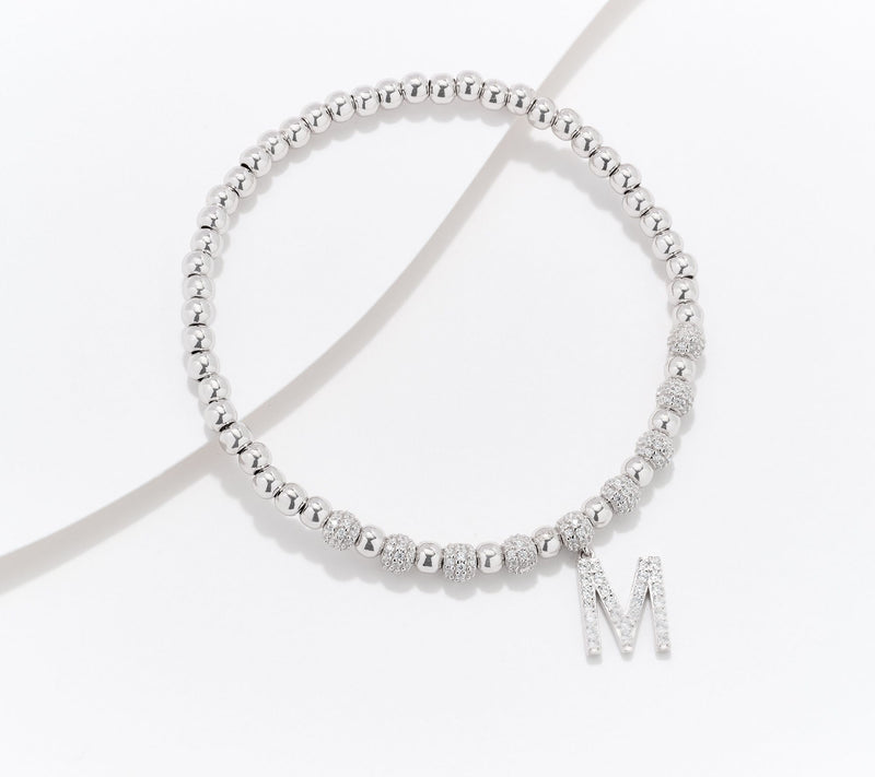 Diamonique x Kathy Levine Name Fame Bracelet, Sterling Silver — View 38