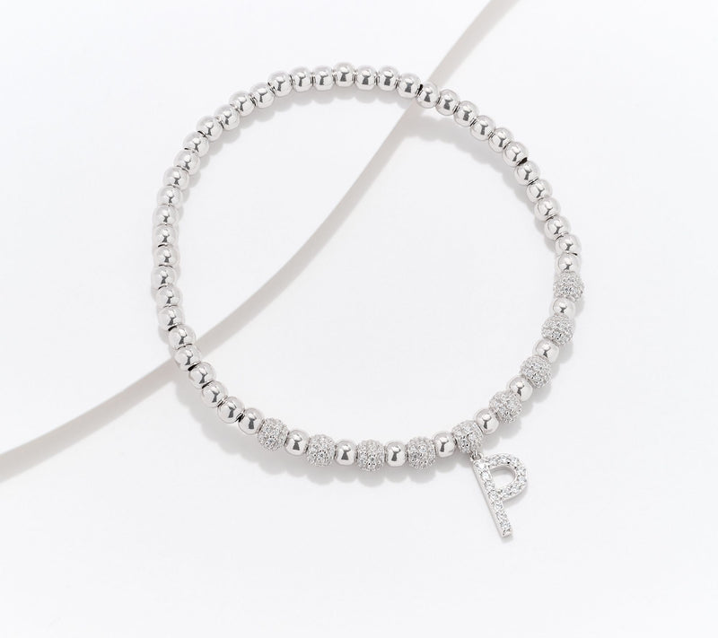 Diamonique x Kathy Levine Name Fame Bracelet, Sterling Silver — View 40