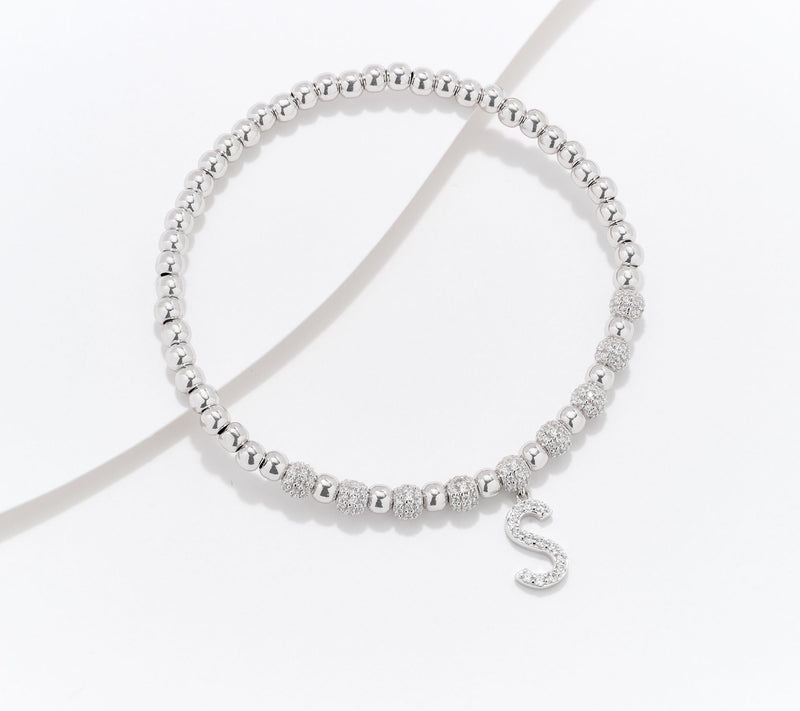 Diamonique x Kathy Levine Name Fame Bracelet, Sterling Silver — View 42