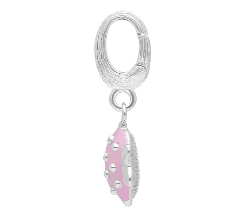 Ariva Sterling Silver White Topaz Fiona the Fish Charm — View 2