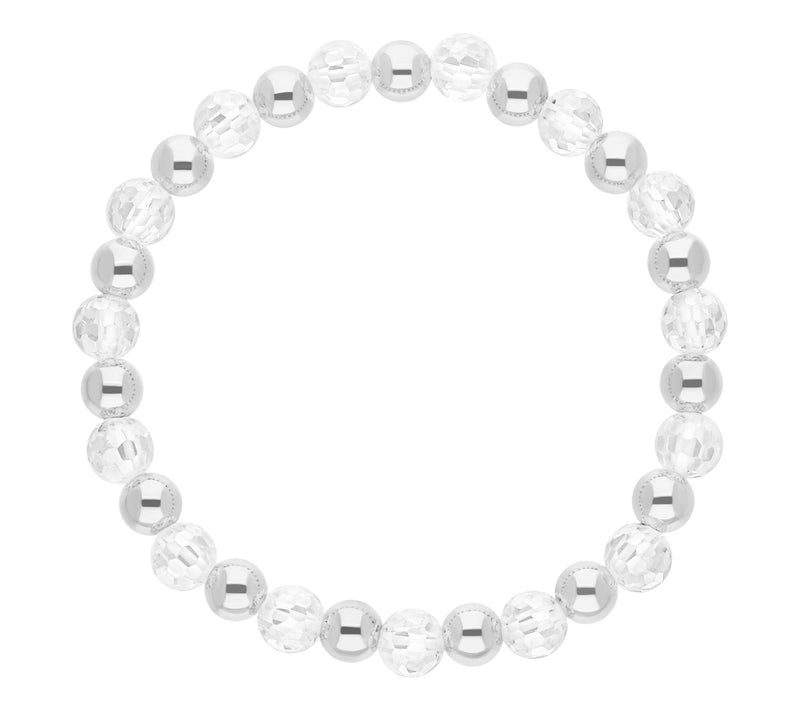 Elyse Ryan Sterling Silver Faceted Beaded LindaBracelet — Main view