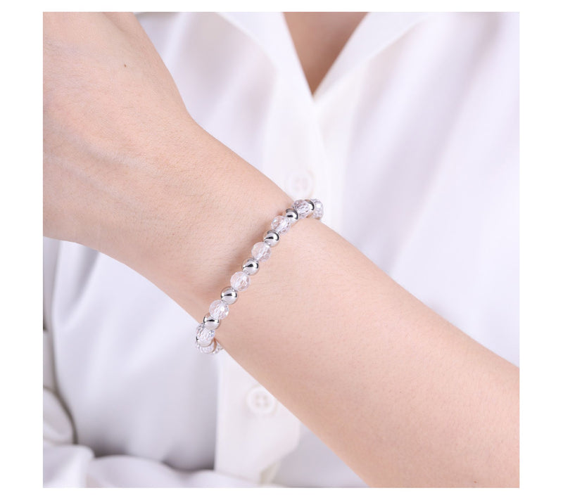 Elyse Ryan Sterling Silver Faceted Beaded LindaBracelet — View 4