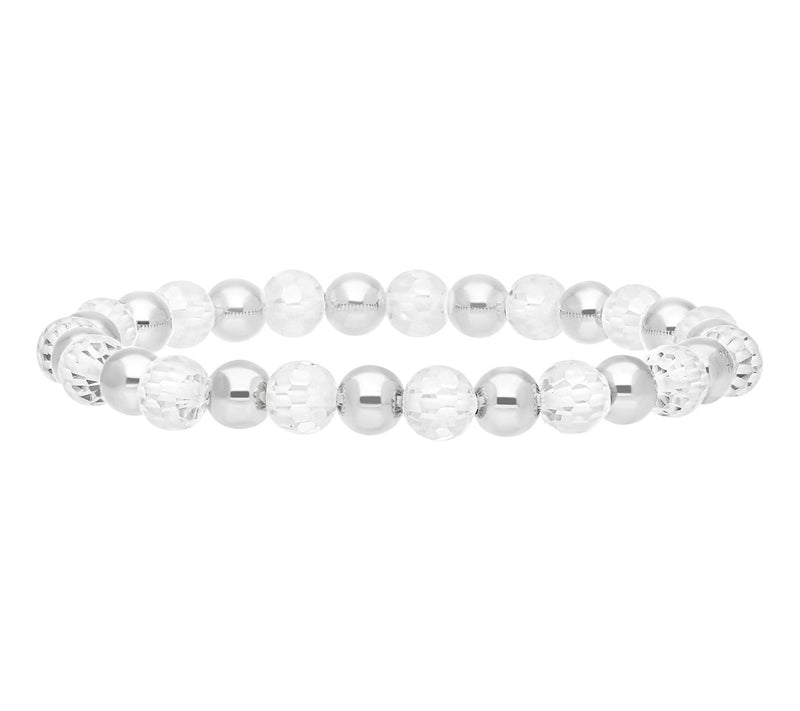 Elyse Ryan Sterling Silver Faceted Beaded LindaBracelet — View 2