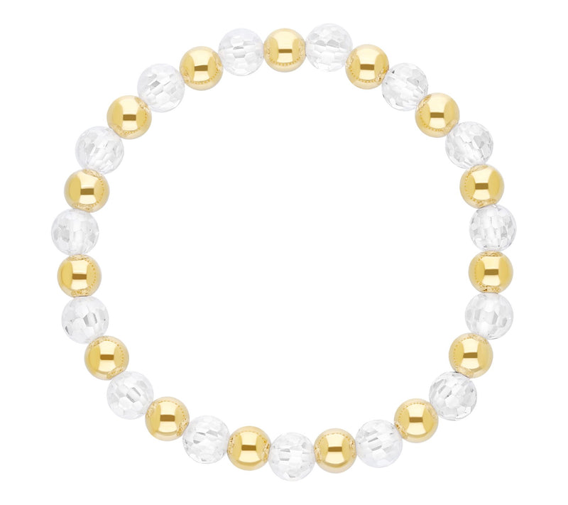 Elyse Ryan 14K Gold Clad Faceted Beaded Linda Bracelet — Main view