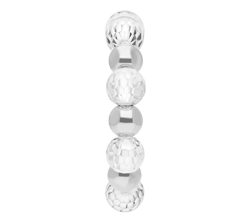 Elyse Ryan Silver Faceted Cubic Zirconia BeadedLinda Ring — View 3