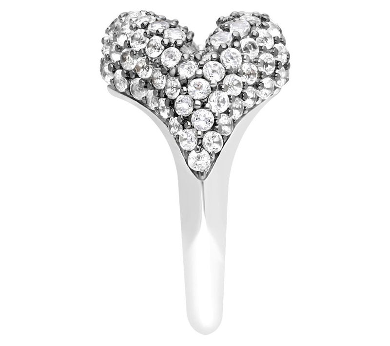 Margo Manhattan Sterling Silver White Topaz Bisoux Ring — View 5