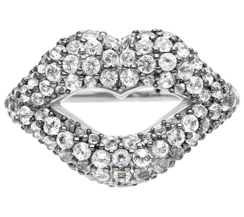 Margo Manhattan Sterling Silver White Topaz Bisoux Ring — Main view