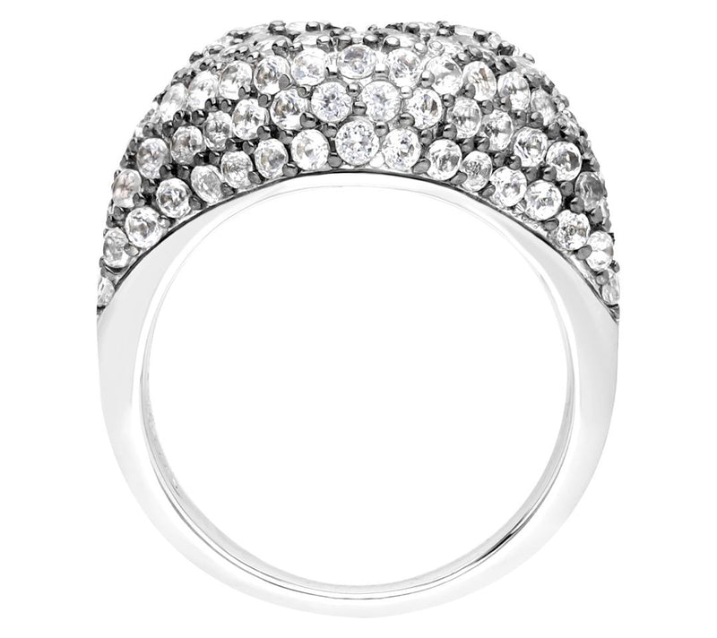 Margo Manhattan Sterling Silver White Topaz Bisoux Ring — View 4