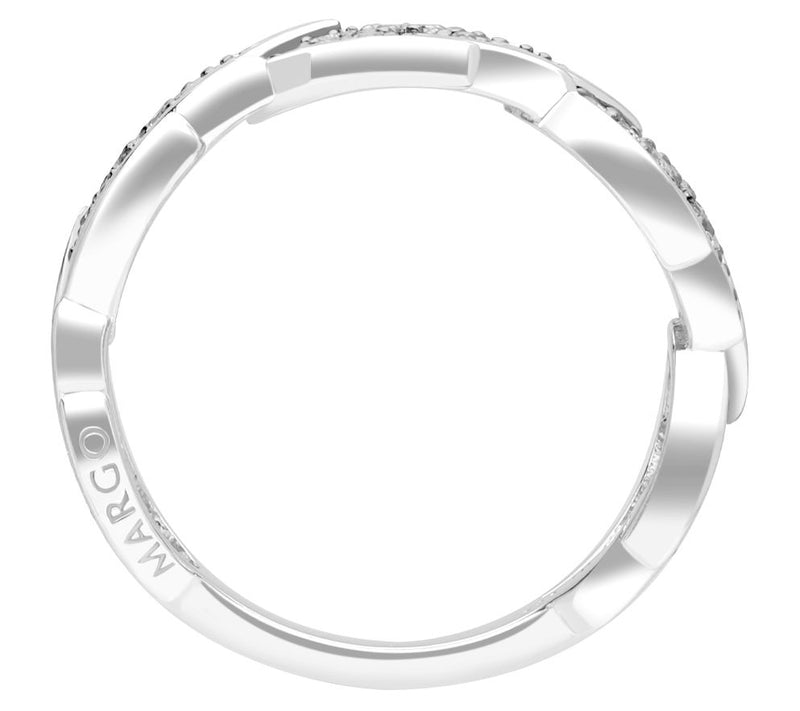 Margo Manhattan Sterling Silver White Topaz Gabriel Ring — View 4