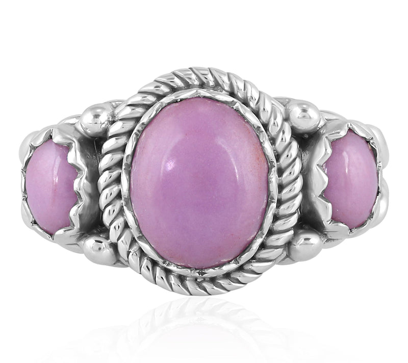 American West Sterling Silver Gemstone Rope Ring — View 10