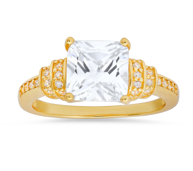 Sterling Silver 3.20 cttw Cubic Zirconia Ring — View 6