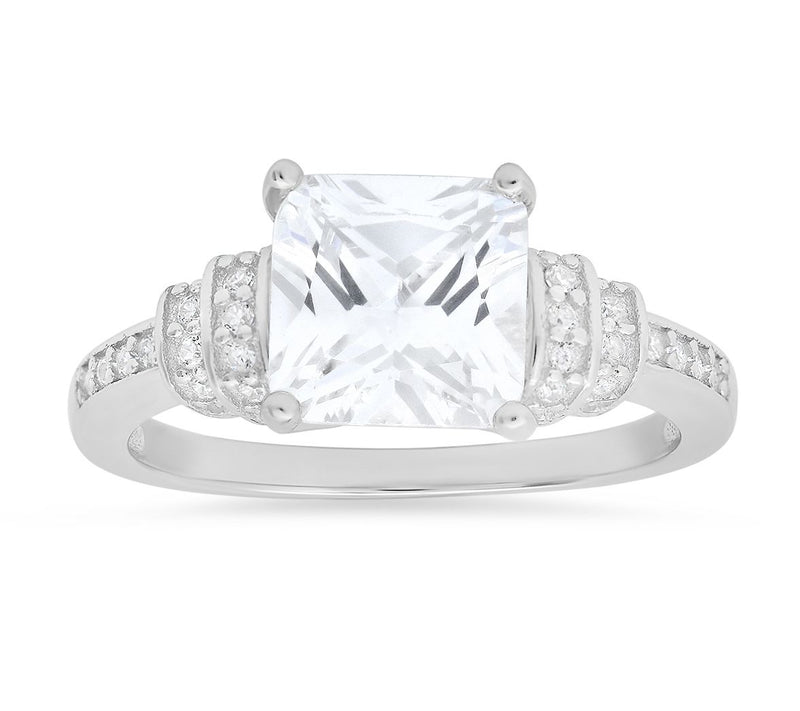 Sterling Silver 3.20 cttw Cubic Zirconia Ring — Main view