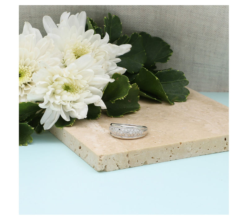 Ariva Sterling Diamonique Somerset Band Ring — View 6