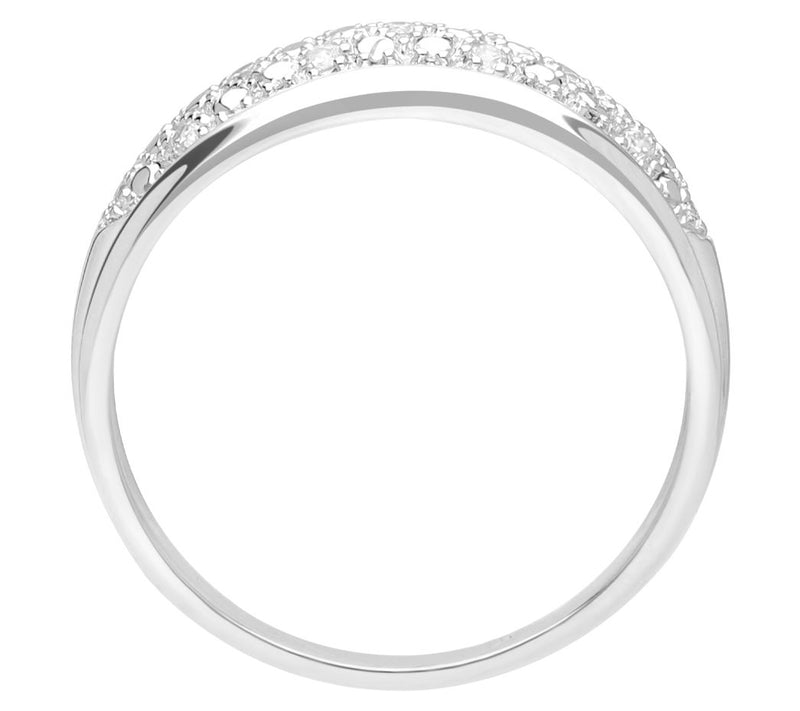 Ariva Sterling Diamonique Somerset Band Ring — View 3