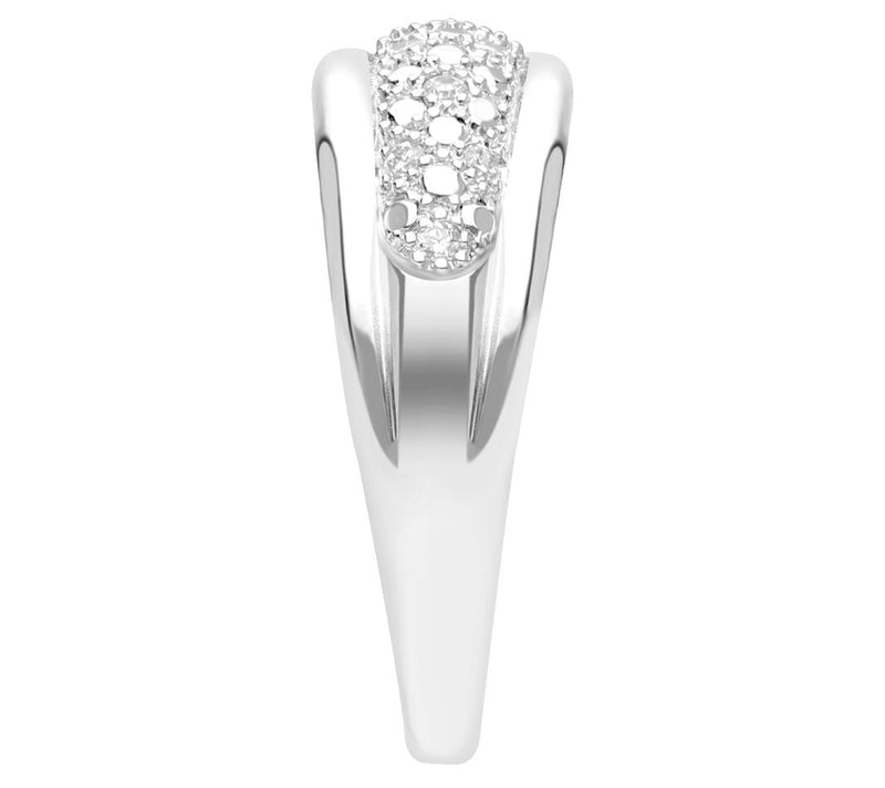 Ariva Sterling Diamonique Somerset Band Ring — View 4