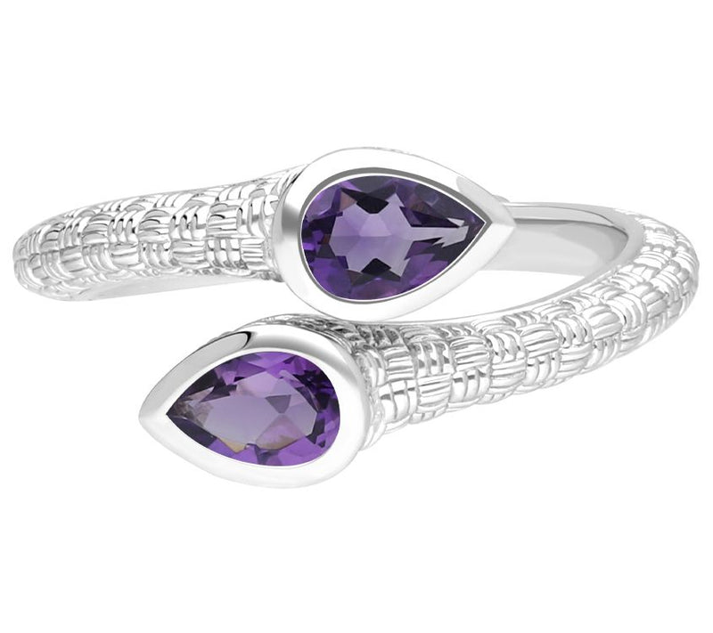 Ariva Sterling Silver Napa Marquise Gemstone Ring — Main view