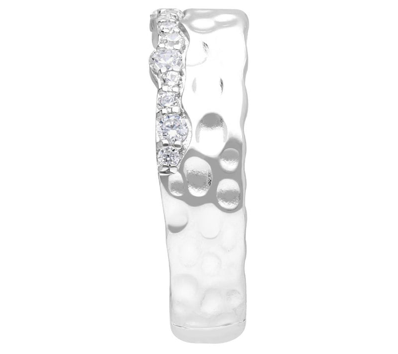 Ariva Sterling Diamonique Crete Band Ring, Sterling Silver — View 3