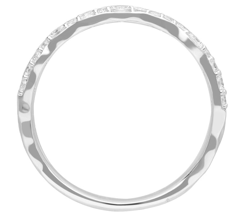 Ariva Sterling Diamonique Crete Band Ring, Sterling Silver — View 2