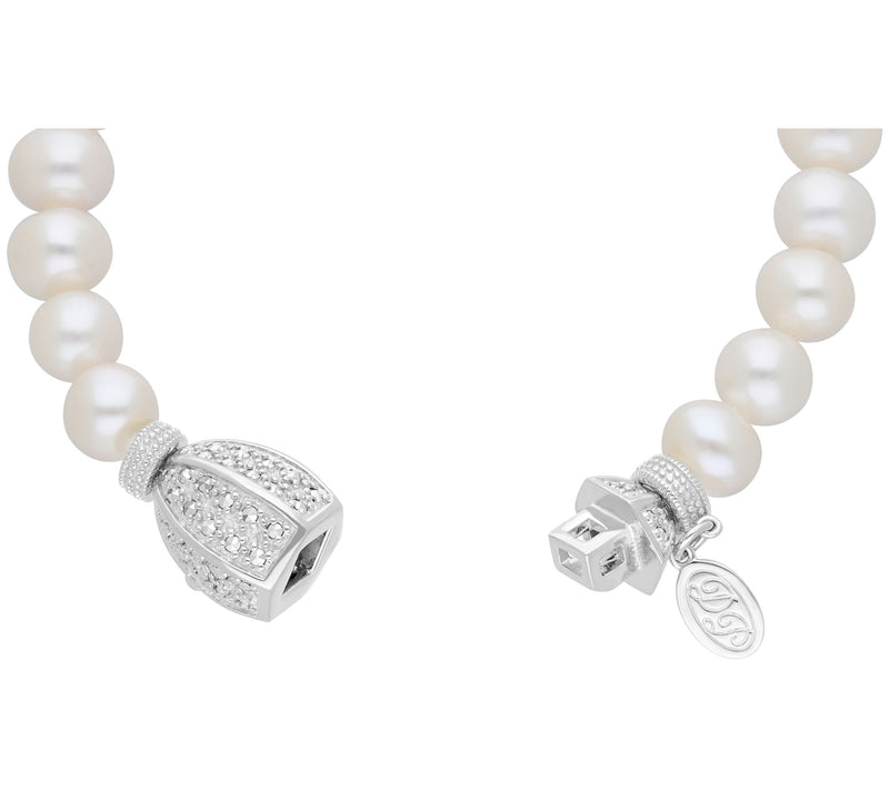 Dallas Prince Marcasite & Cultured Pearl Bracelet, Sterling — View 3