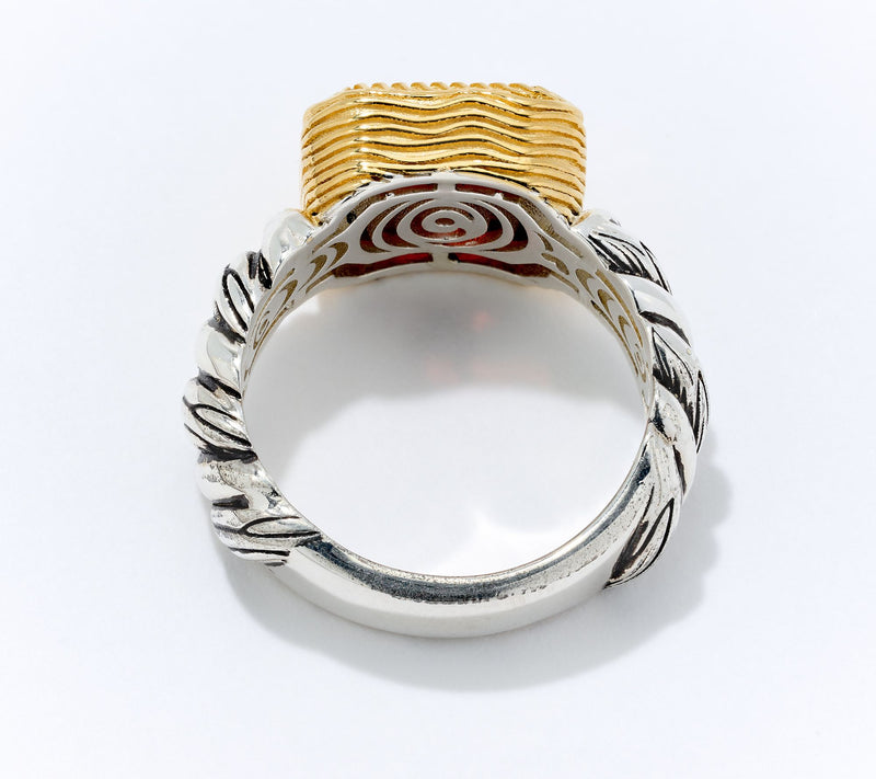 Christian James by Scott Grimes Sterling Silver Two-Tone Gemstone Ring — View 12