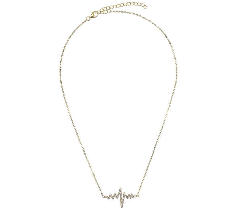 David Markstein Sterling Reversible Heartbeat Necklace — View 2