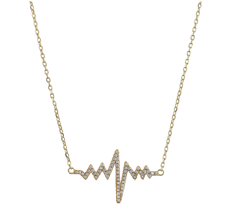 David Markstein Sterling Reversible Heartbeat Necklace — View 7