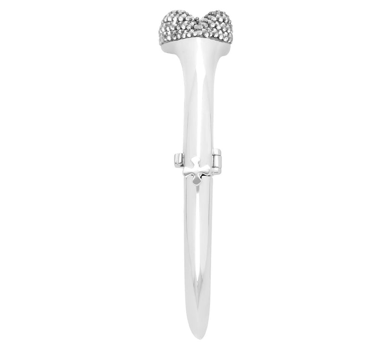 Margo Manhattan Silver White Topaz Bisoux Bangle — View 5