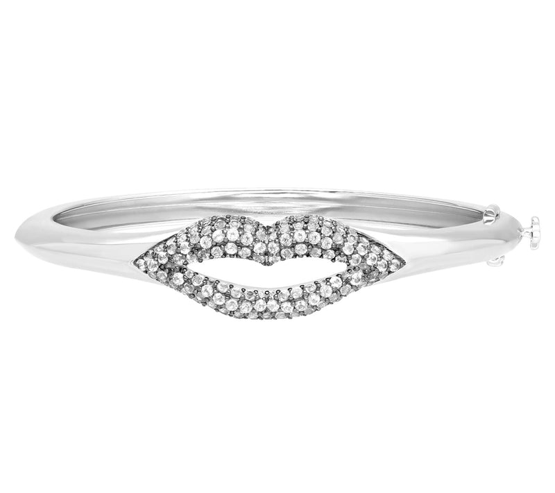 Margo Manhattan Silver White Topaz Bisoux Bangle — Main view