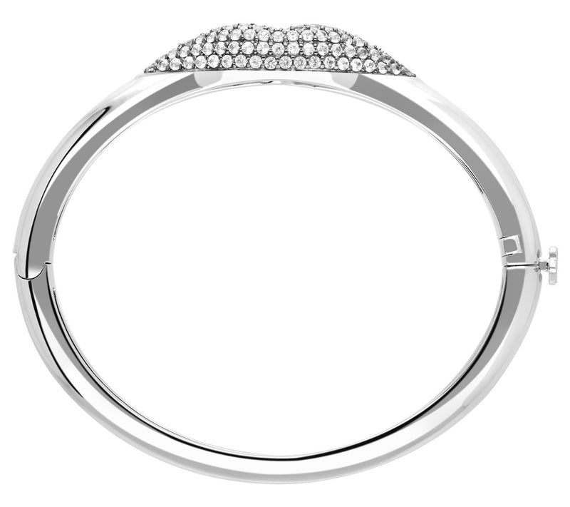 Margo Manhattan Silver White Topaz Bisoux Bangle — View 4