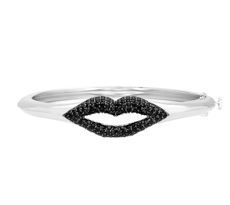 Margo Manhattan Sterling Silver Black Spinel Bisoux Bangle — Main view