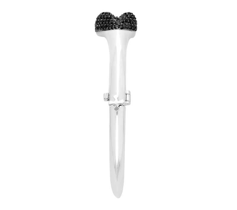 Margo Manhattan Sterling Silver Black Spinel Bisoux Bangle — View 5