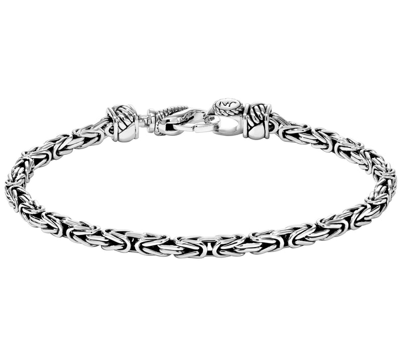 JAI Sterling Silver 3.5mm Byzantine Bracelet — Main view