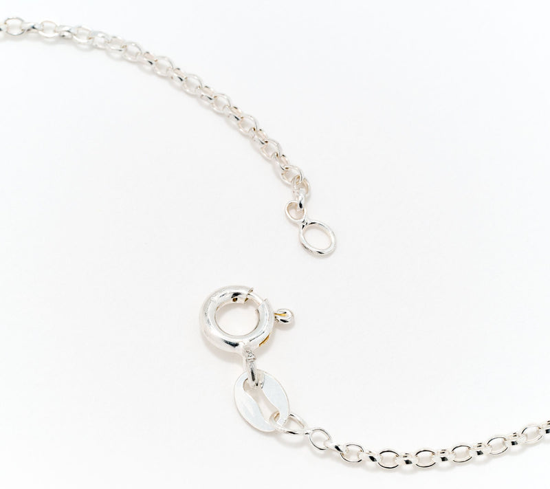 Fado Sterling Silver Forget Me Not Pendant — View 3